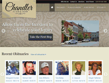 Tablet Screenshot of chandlerfuneral.com